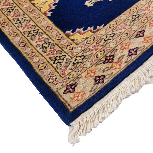 Pakistansk Jeldar teppe  m/ silke, 243x78 - Bilde 2