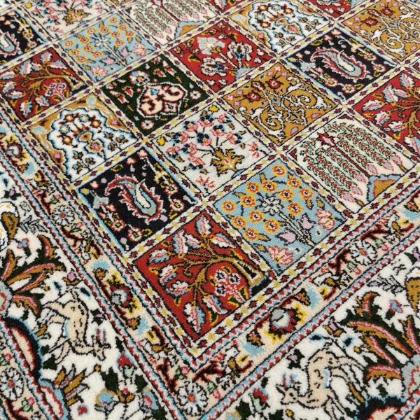 Persisk Moud teppe m/ silke, 195x150 - Bilde 3
