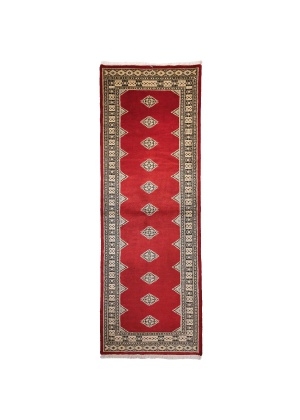 Pakistansk Jeldar teppe m/ silke, 238x80