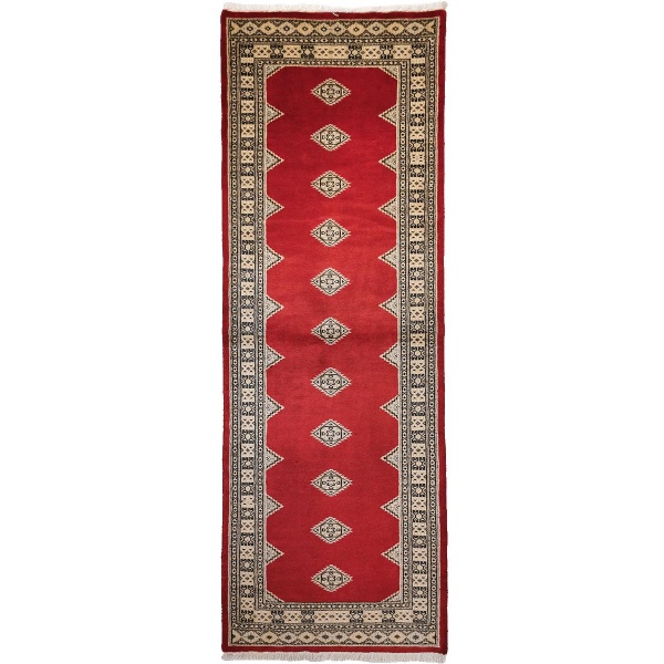 Pakistansk Jeldar teppe m/ silke, 238x80