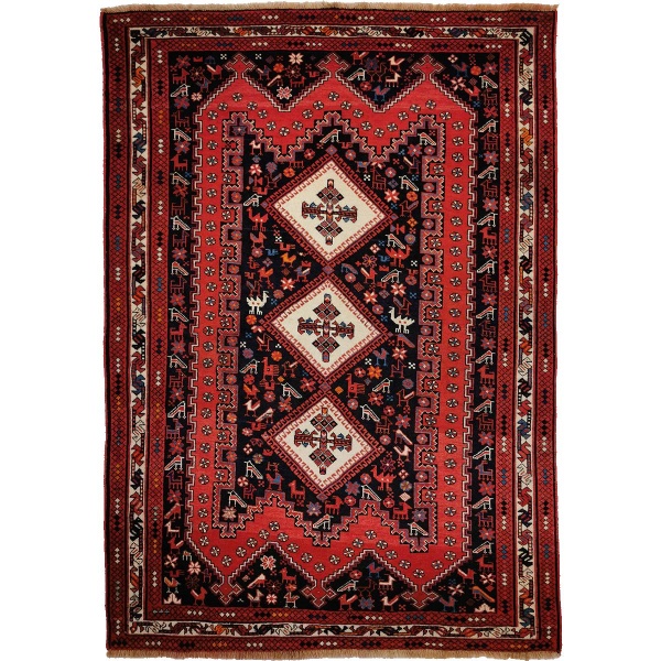 Persisk Sirjan Afshar teppe, 196x133