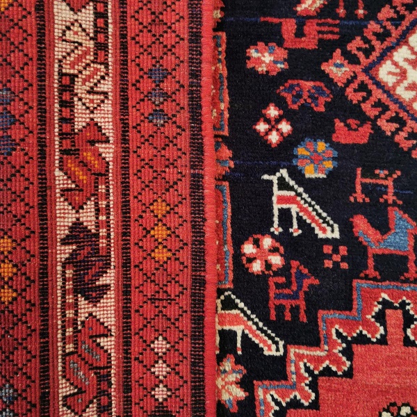 Persisk Sirjan Afshar teppe, 196x133 - Bilde 3