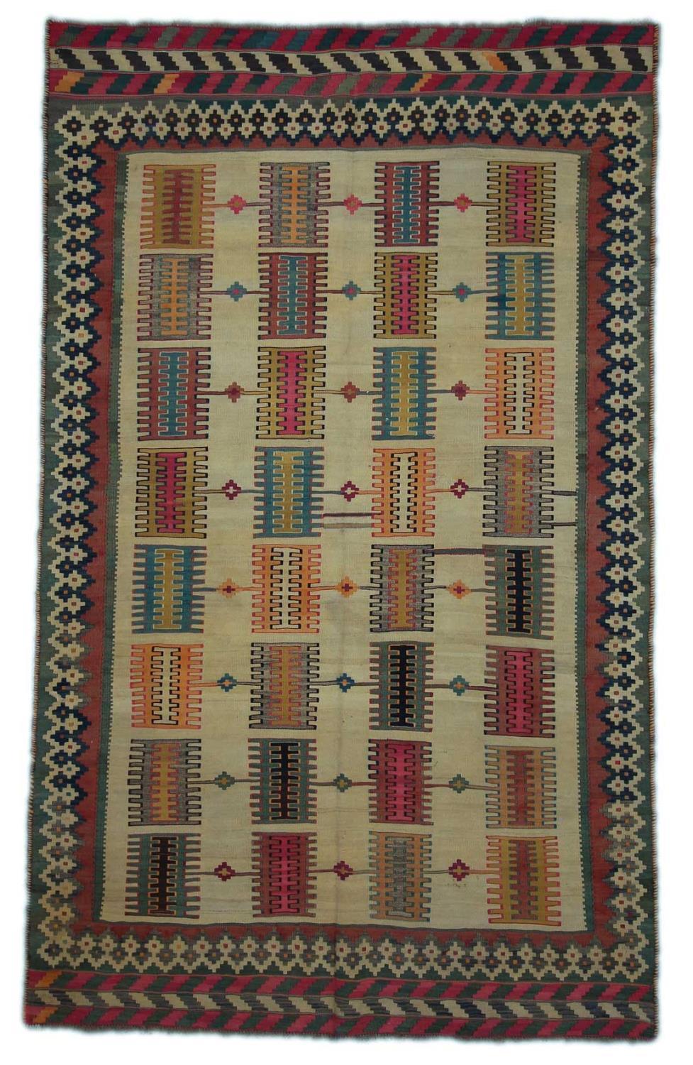 Persisk Old Kelim teppe, 241x147