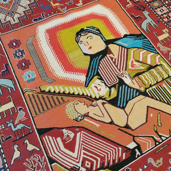 Soumak Kelim teppe, 190x120 - Bilde 4