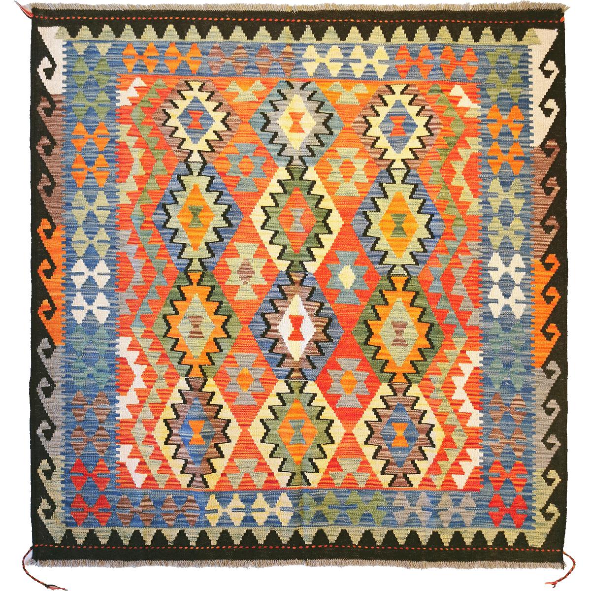Kelim teppe, 159x155