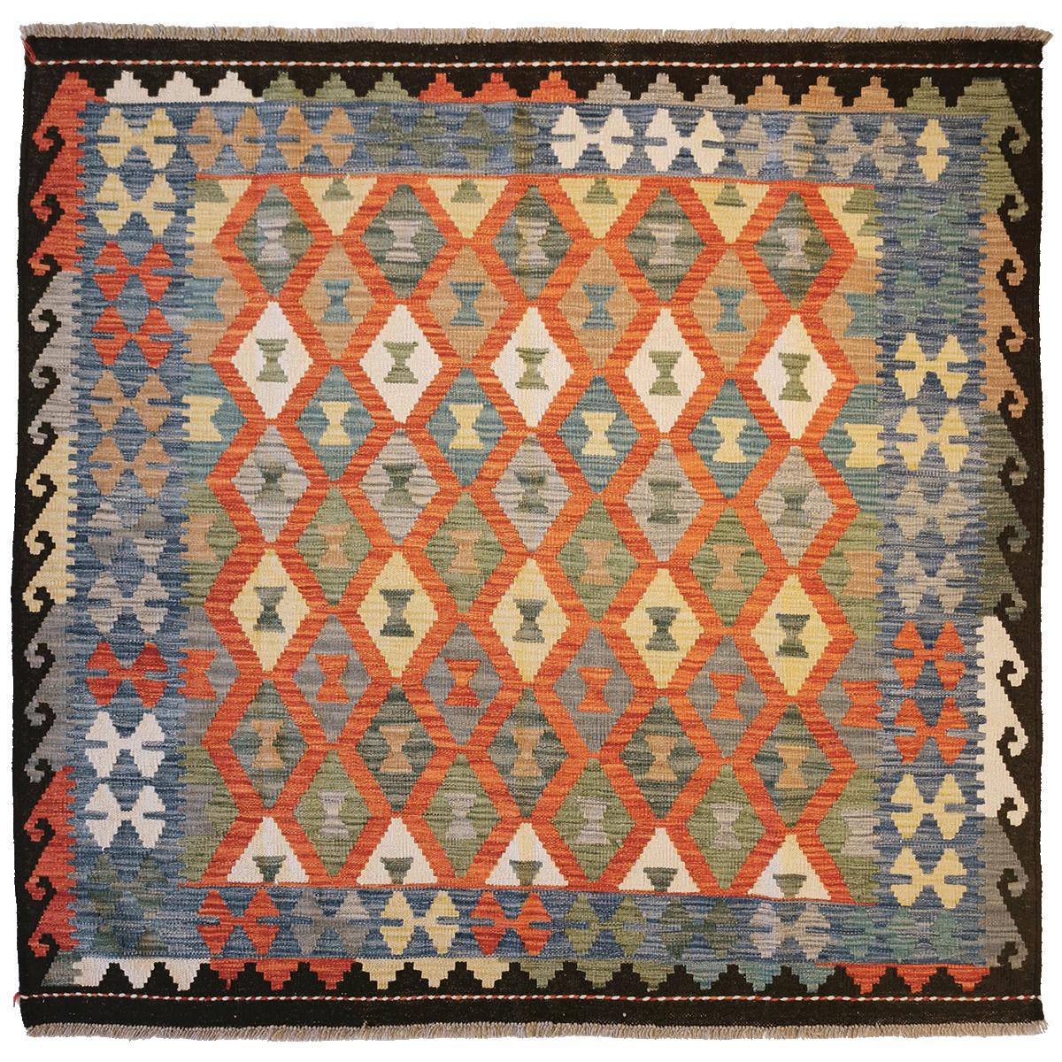 Kelim teppe, 157x154