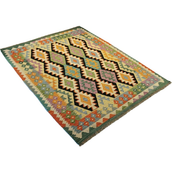 Kelim teppe, 195x155 - Bilde 2