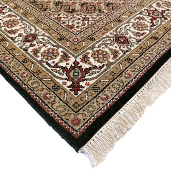 Tabriz Indo teppe m/ silke, 214x152 - Bilde 3