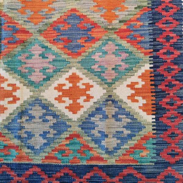 Kelim teppe, 149x148 - Bilde 4