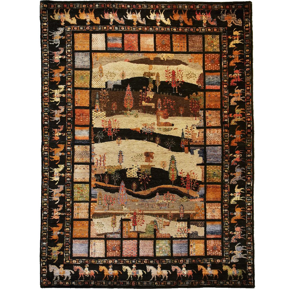 Persisk Loribaft teppe m/ silke