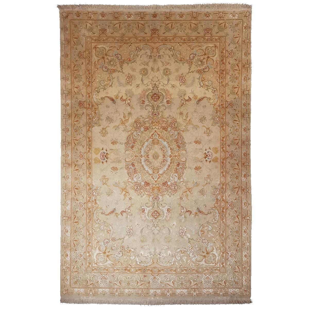 Persisk Tabriz teppe m/ silke