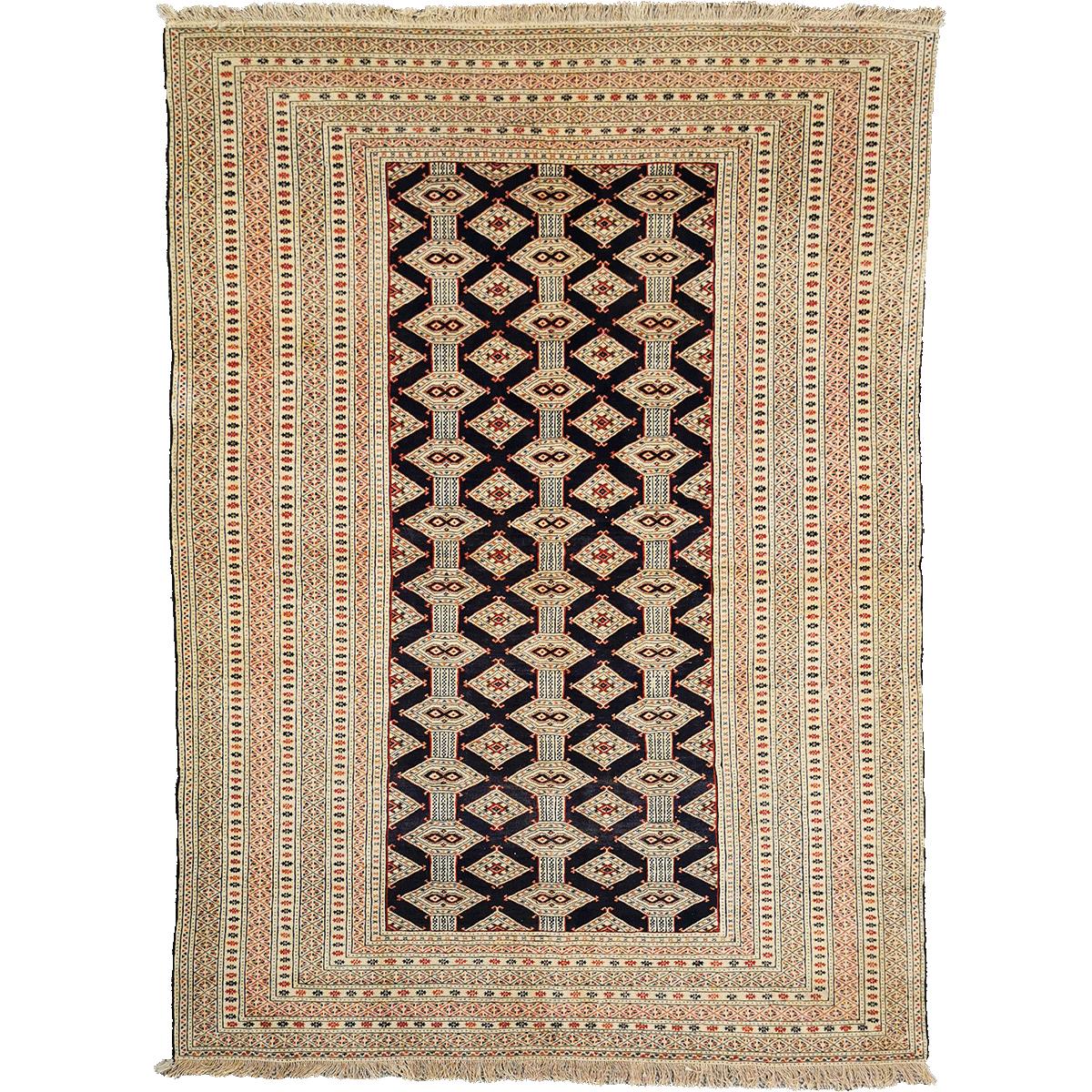 Turkemen teppe m/ silke Old