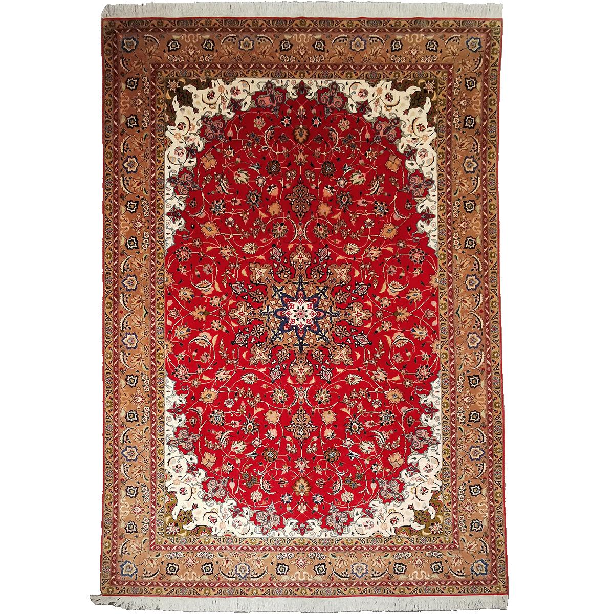 Persisk Tabriz teppe m/ silke