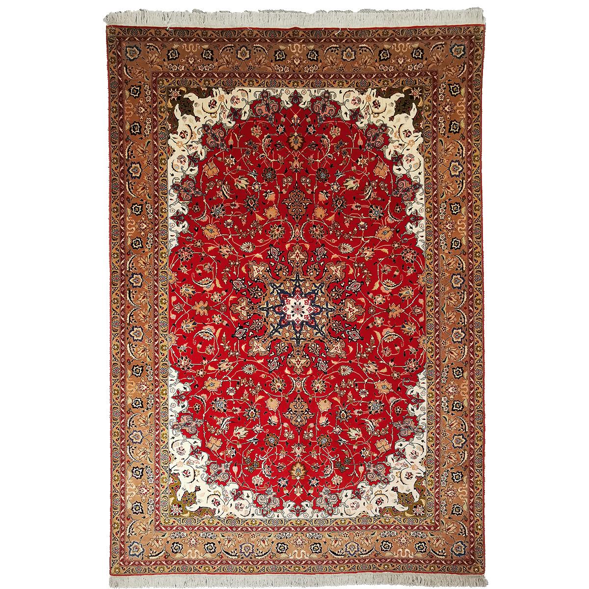 Persisk Tabriz teppe m/ silke