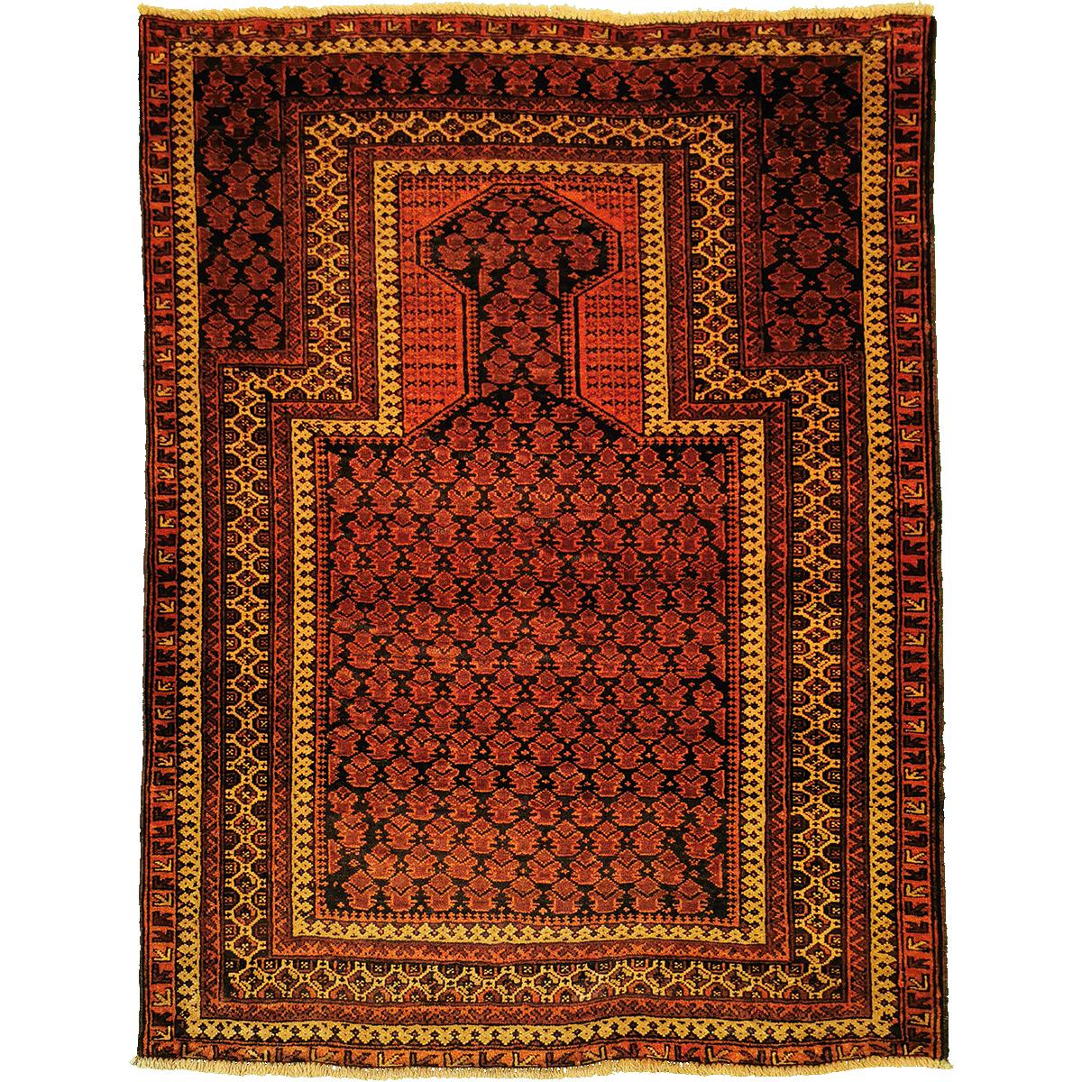 Afghansk Beluch teppe Old